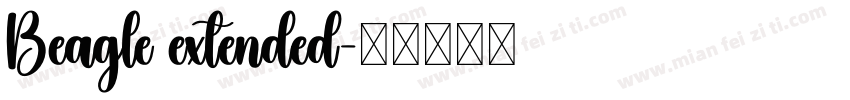 Beagle extended字体转换